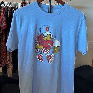Colorado Graphic T-Shirt | Beer Drinker  Cartoon Tee | Medium | Soft Premium Fit